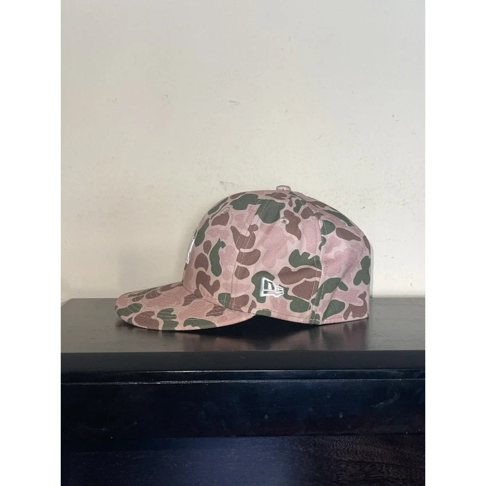 New Era Los Angeles Dodgers Duck Camo Hat Cap 59Fifty Brown Tan 1988 Size 7